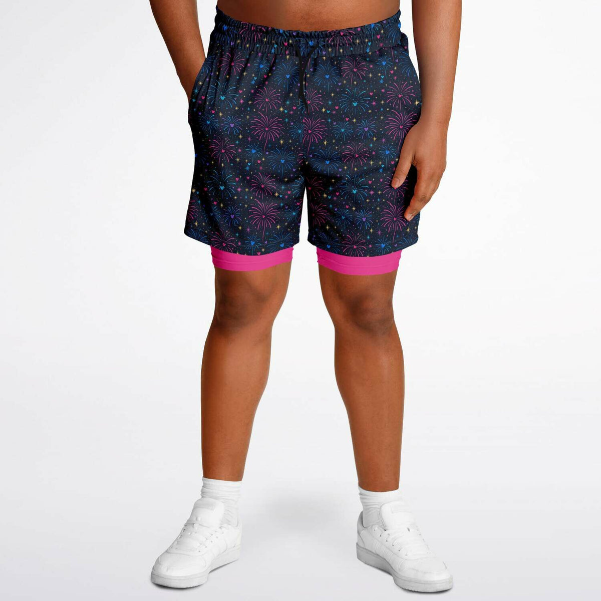 Fireworks Men's Double Layer Pocket Shorts