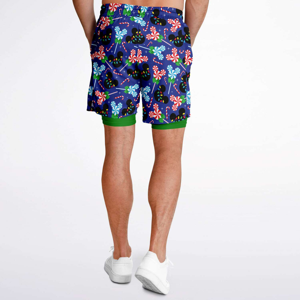 Peppermint Men's Double Layer Pocket Shorts