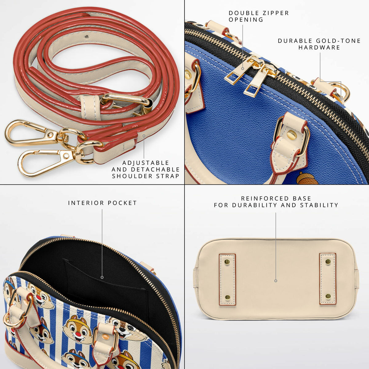 Running Chipmunk Dome Satchel Handbag
