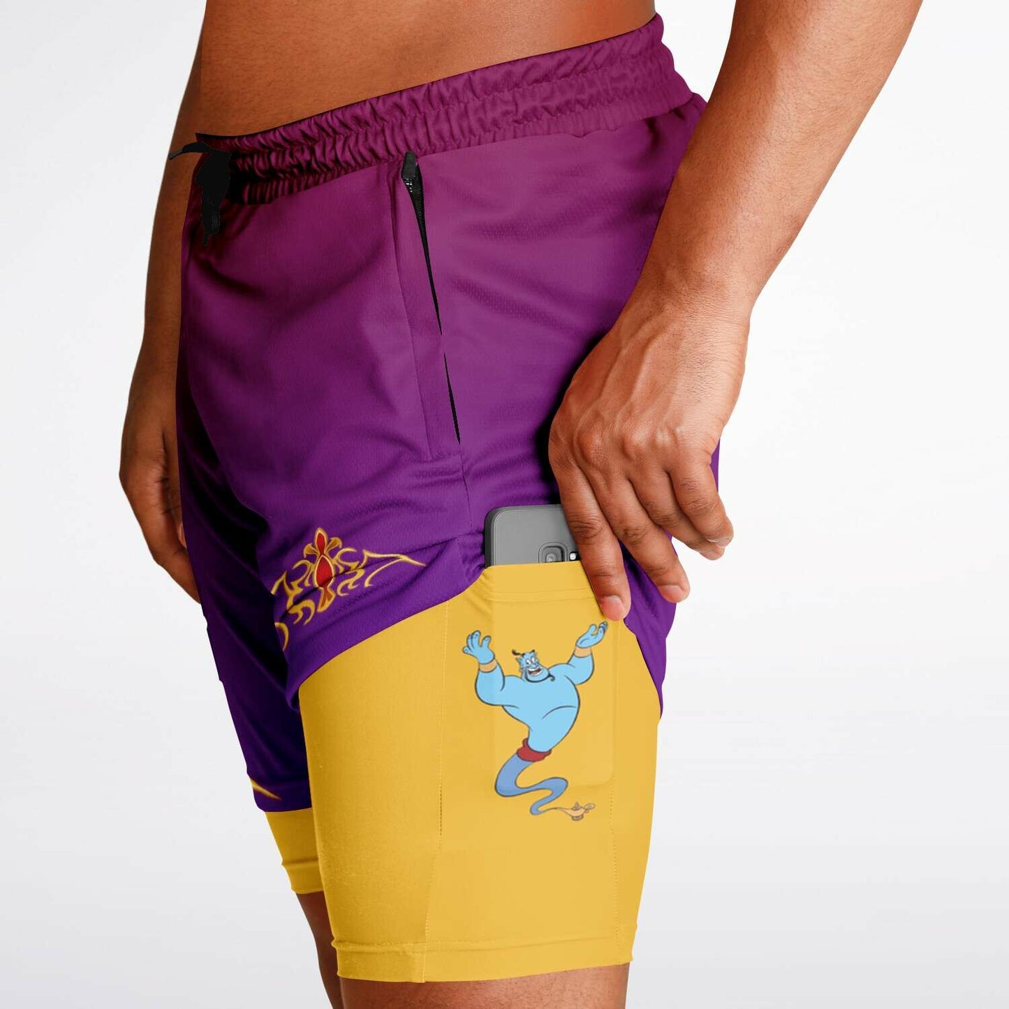 Arabian Nights Men's Double Layer Pocket Shorts