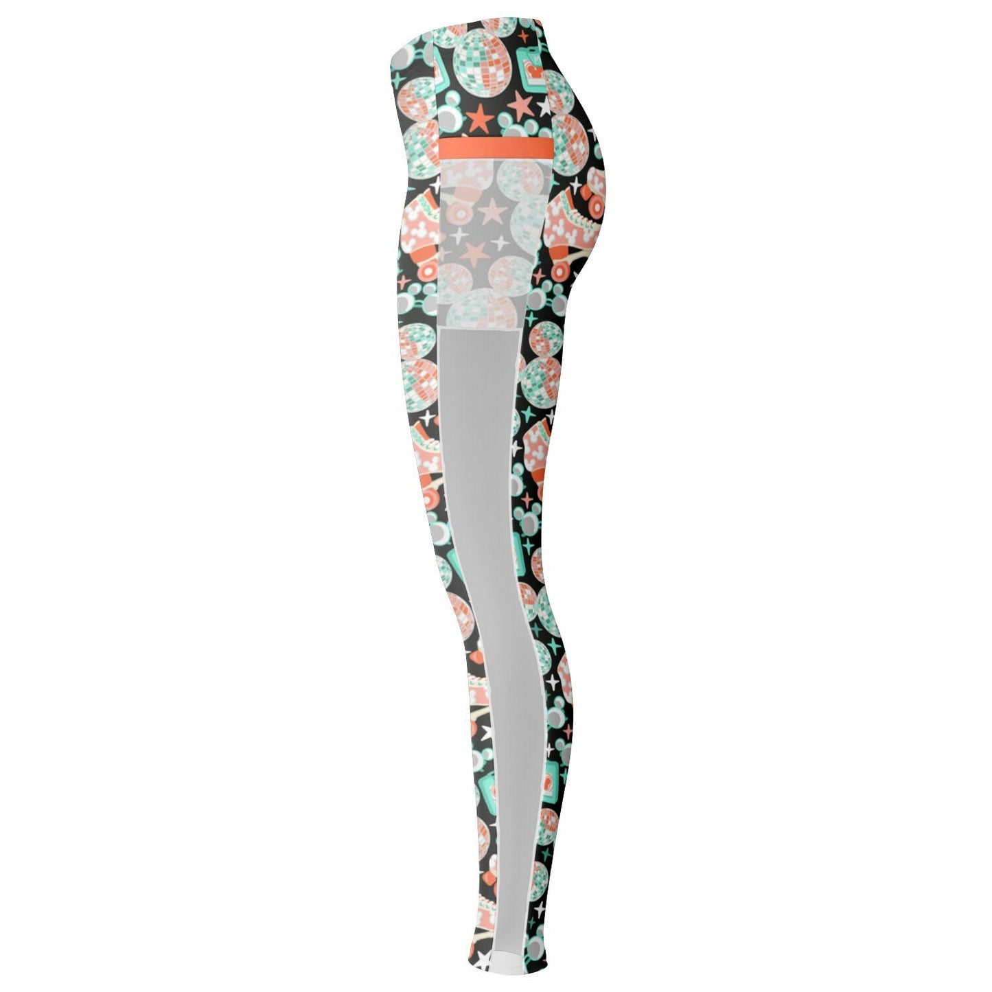 Disco Collection Dark Mesh Pocket Leggings