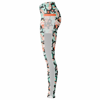 Disco Collection Dark Mesh Pocket Leggings