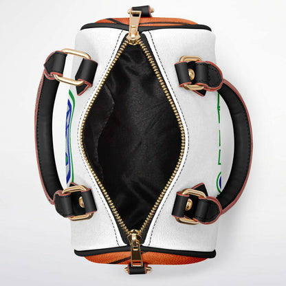 Wolves Handbag Black Handles