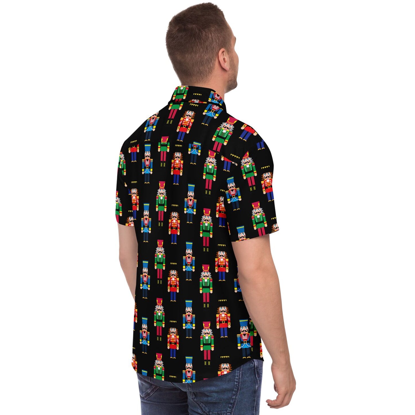 Nutcracker Short Sleeve Button Down Shirt