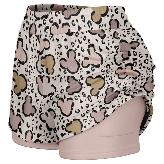 Park Leopard Double Layer Pocket Shorts