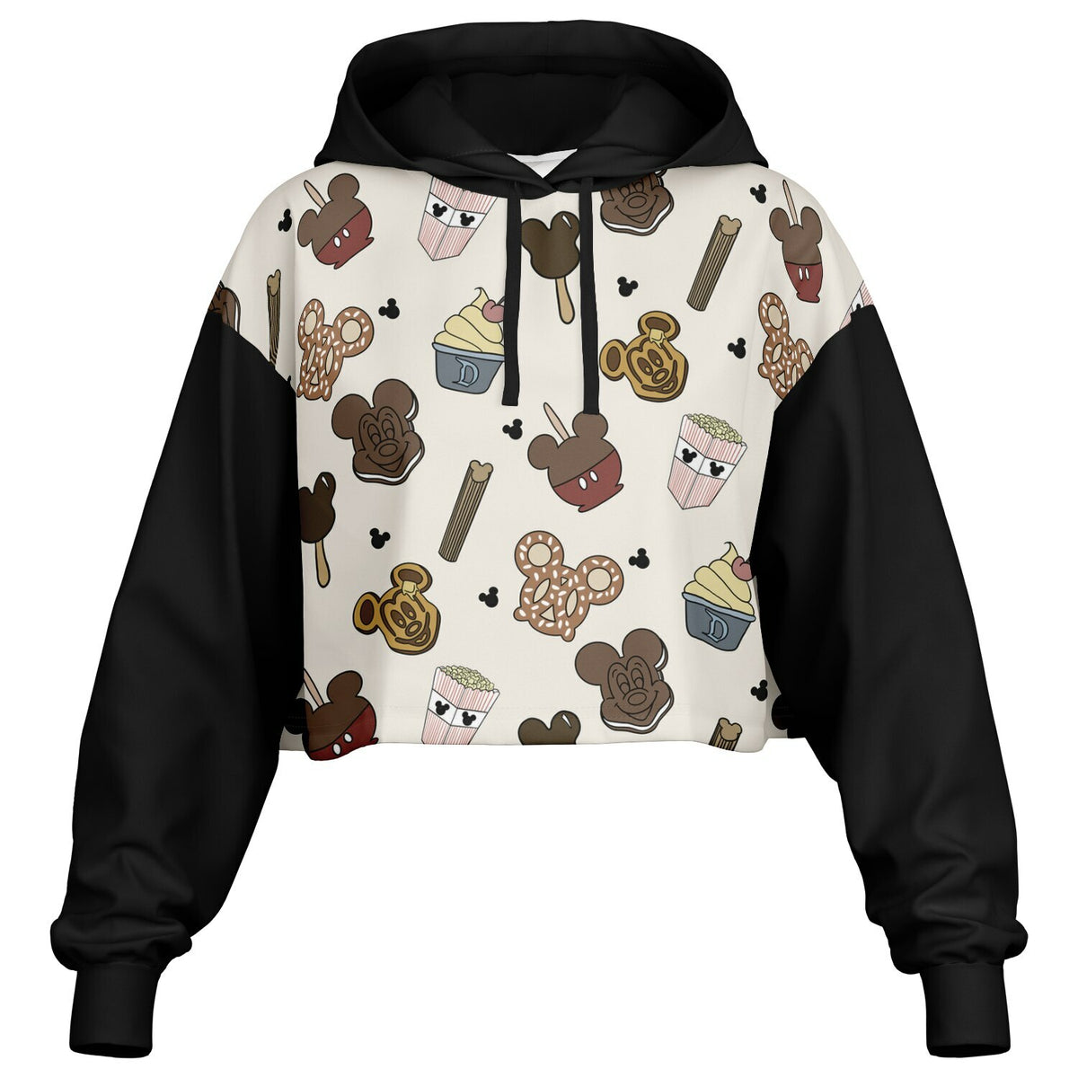 Snacks Cropped Hoodie