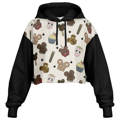 Snacks Cropped Hoodie