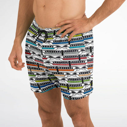Monorail Collection Men's Swim Trunks