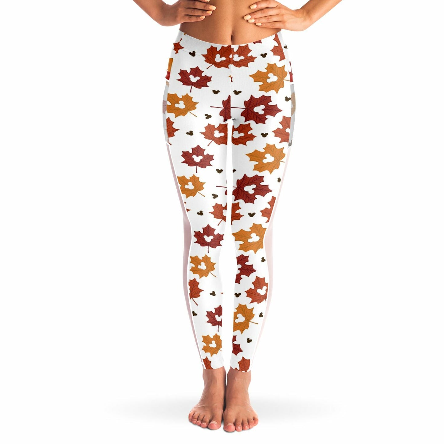 Leaf Collection Light Mesh Pocket Leggings
