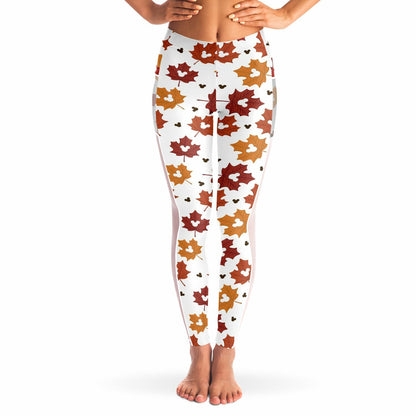 Leaf Collection Light Mesh Pocket Leggings