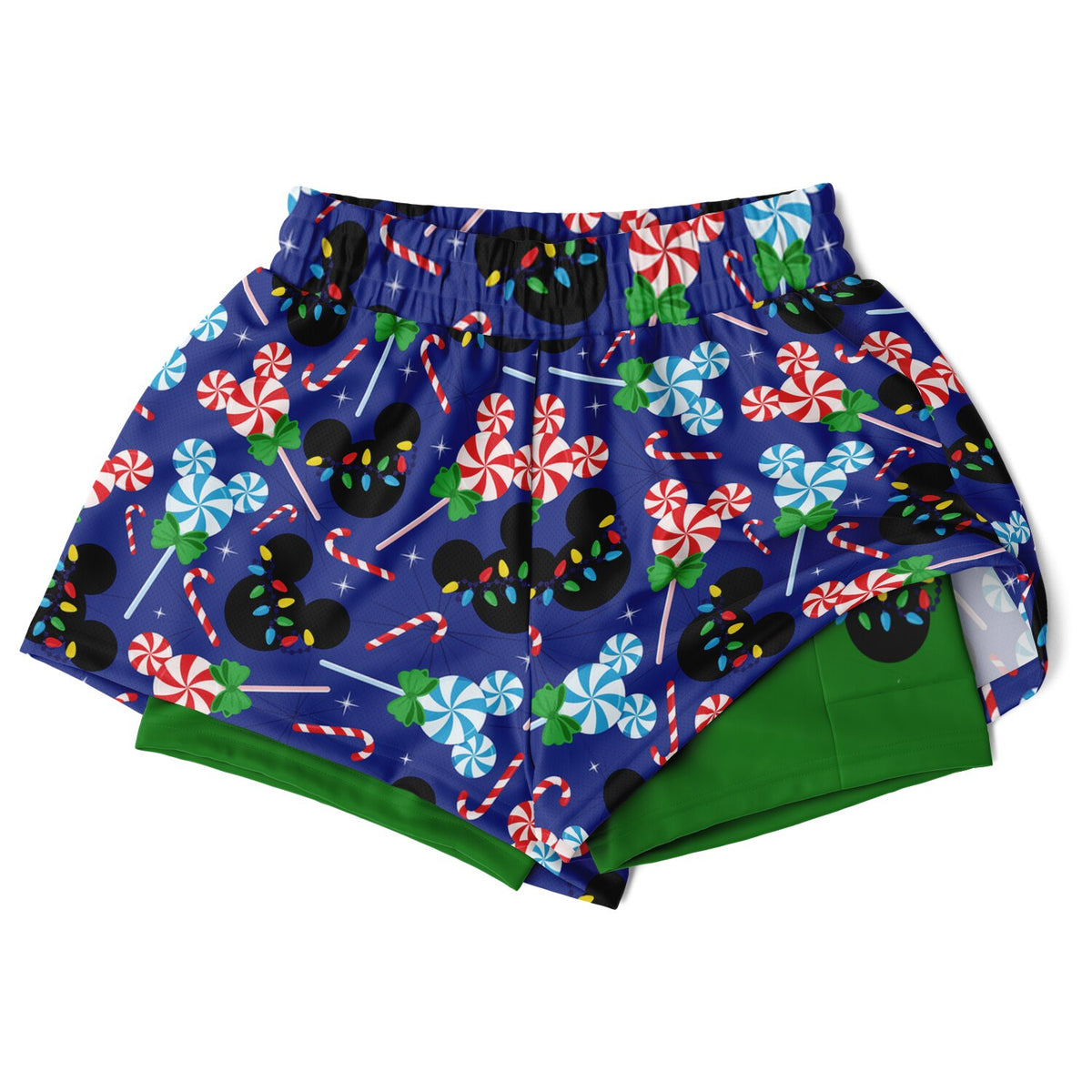 Peppermint Double Layer Pocket Shorts