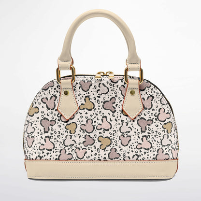 Leopard Dome Satchel Handbag