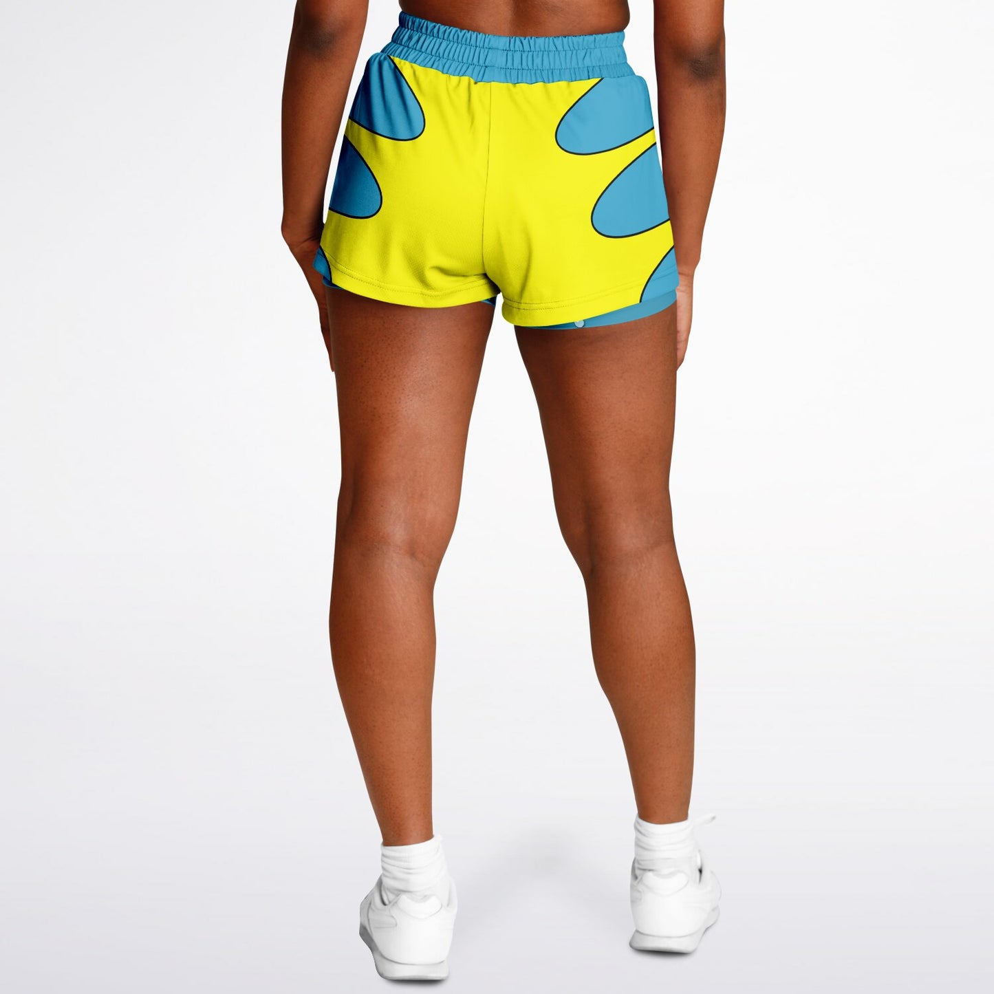 Tropical Fish Friend Double Layer Shorts with Pockets