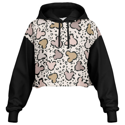 Leopard Collection Cropped Hoodie