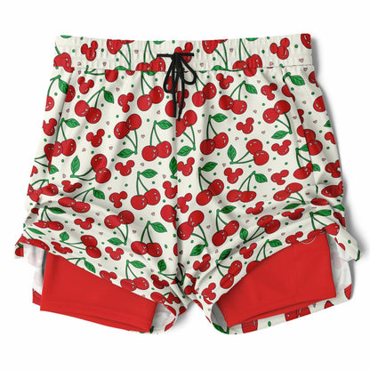 Cherry Collection Men's Double Layer Pocket Shorts