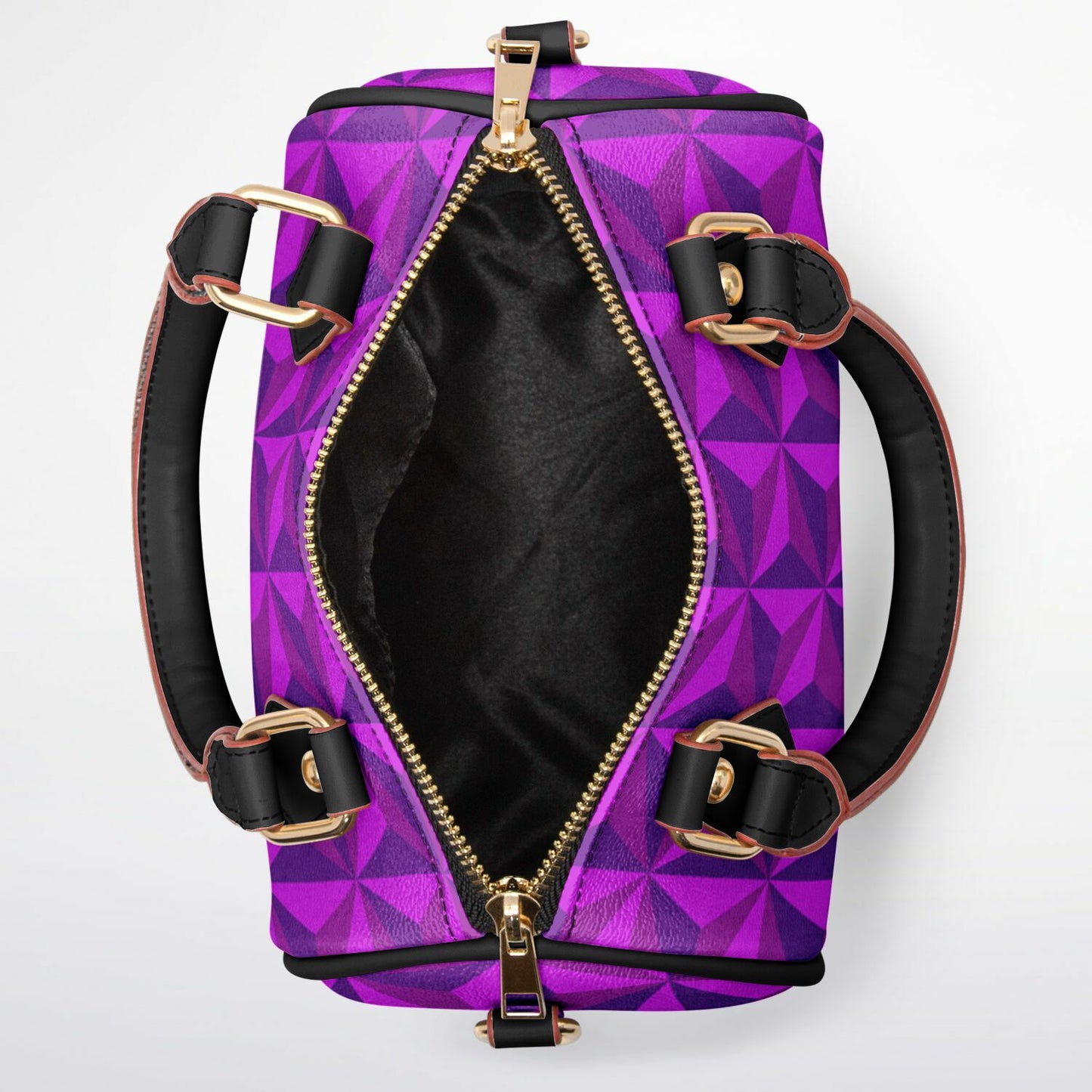 Purple Spaceship Crossbody Handbag