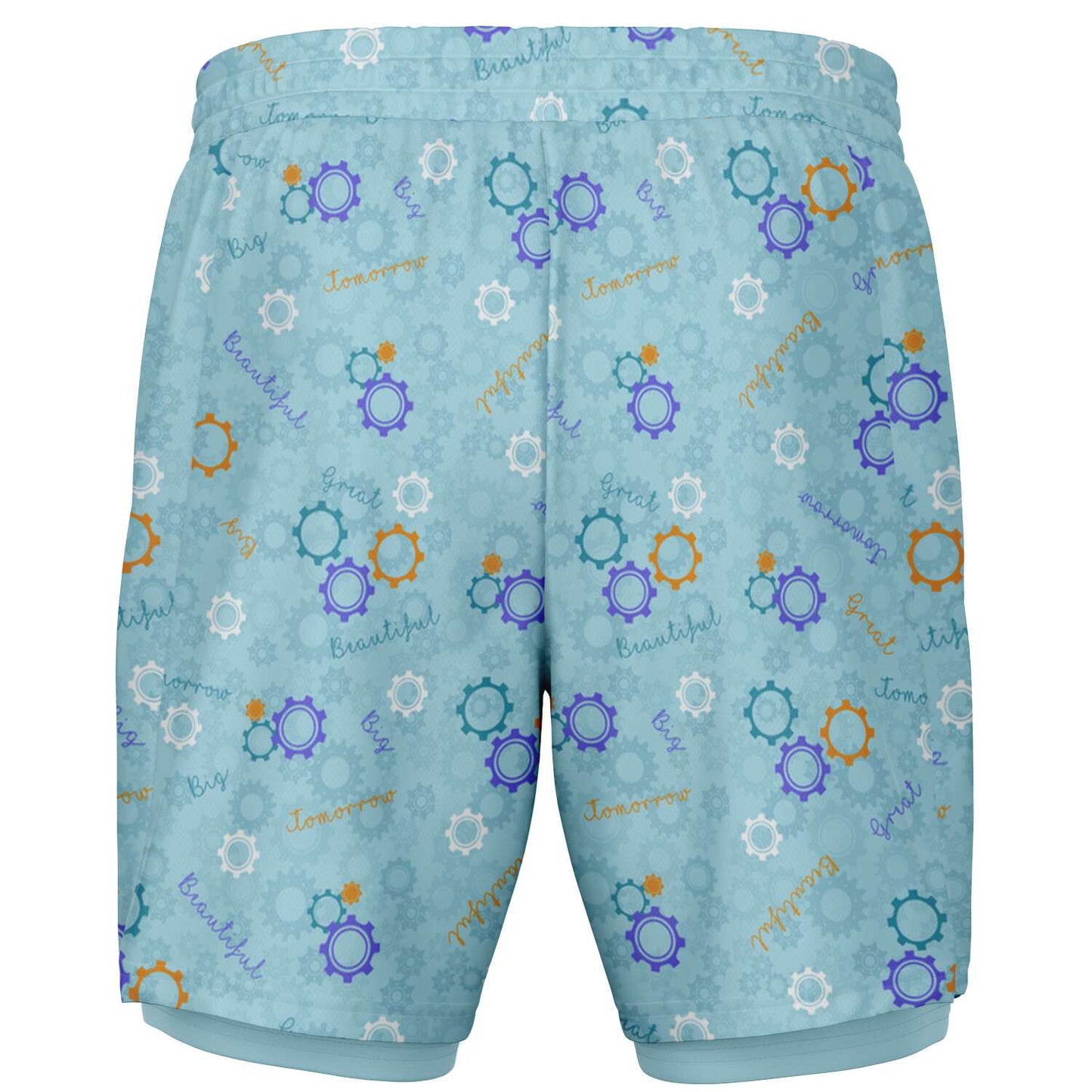 Blue Carousel Collection Men's Double Layer Pocket Shorts