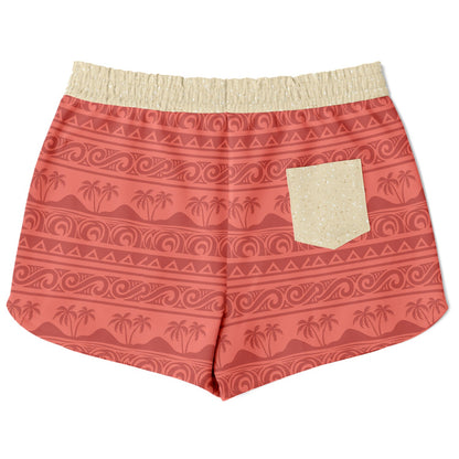 Hawaiian Princess Athletic Shorts