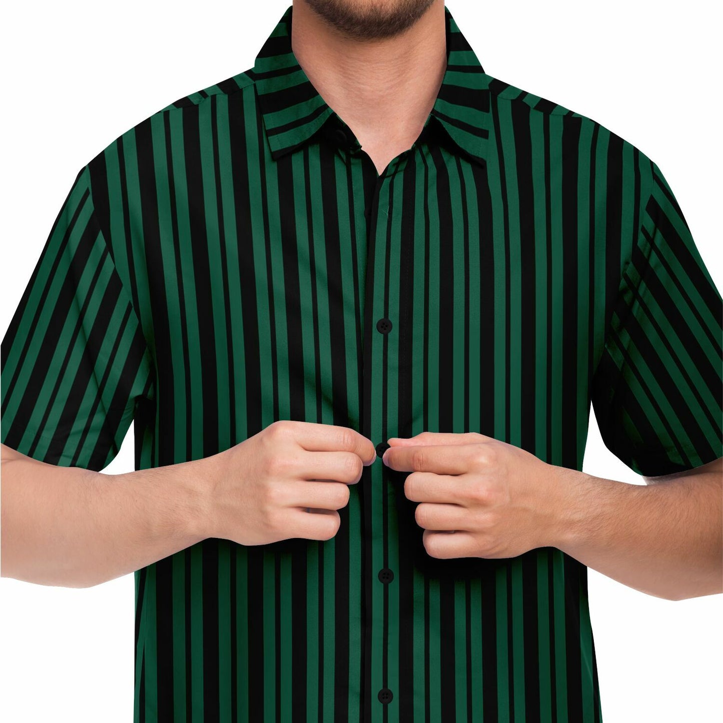 Haunted Green Wallpaper Cabana Set Shirt