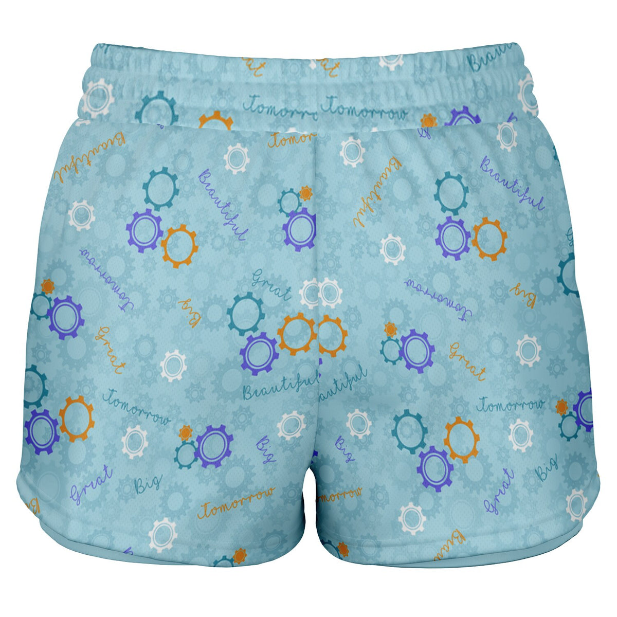 Blue Carousel Collection Double Layer Pocket Shorts