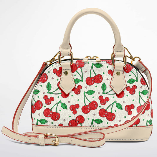 Cherry Collection Dome Satchel Handbag