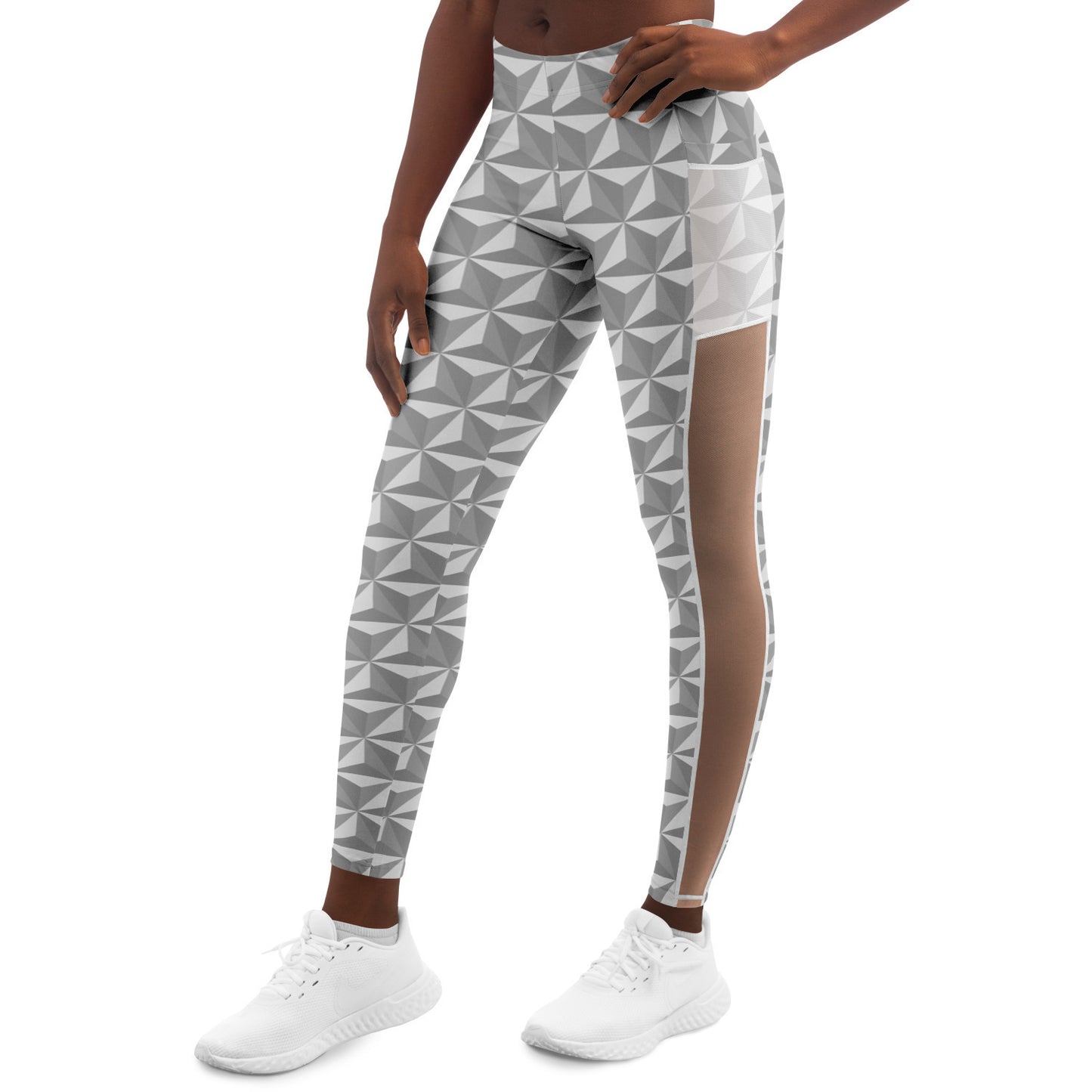 Spaceship Earth Mesh Pocket Leggings