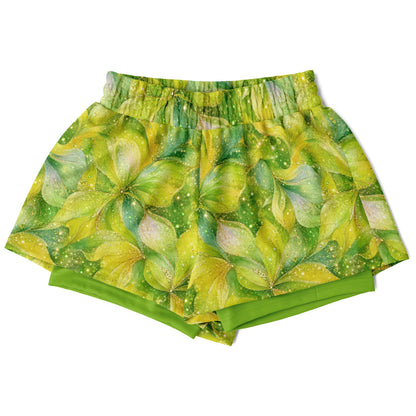 Green Fairy Double Layer Pocket Shorts
