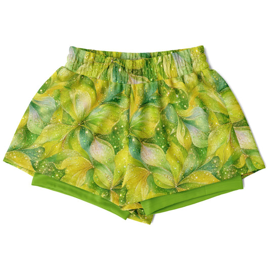Green Fairy Double Layer Pocket Shorts