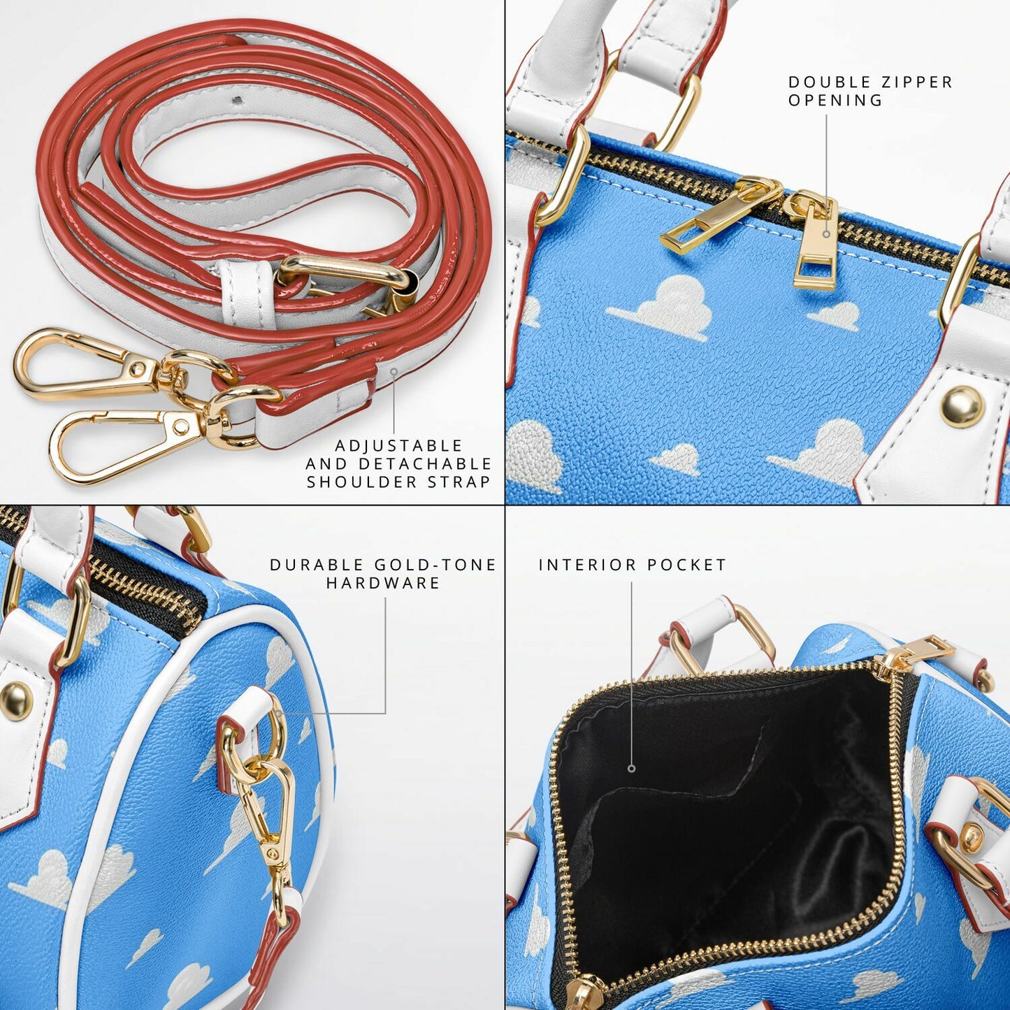 Clouds Crossbody Handbag