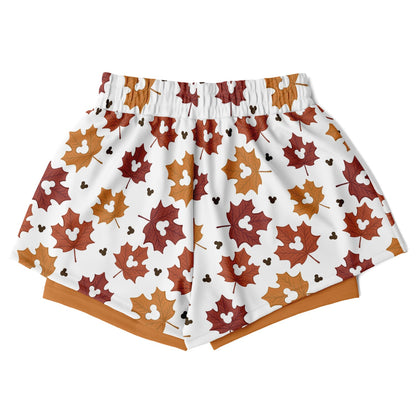 Leaf Collection Light Double Layer Pocket Shorts