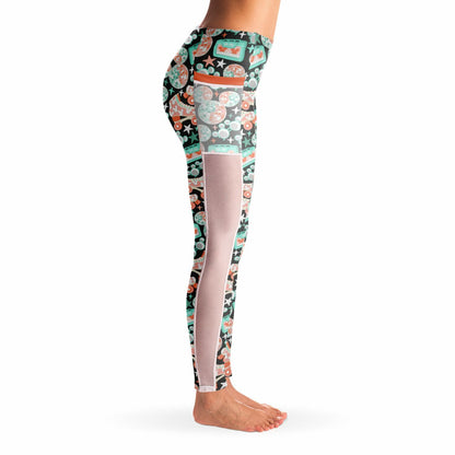 Disco Collection Dark Mesh Pocket Leggings
