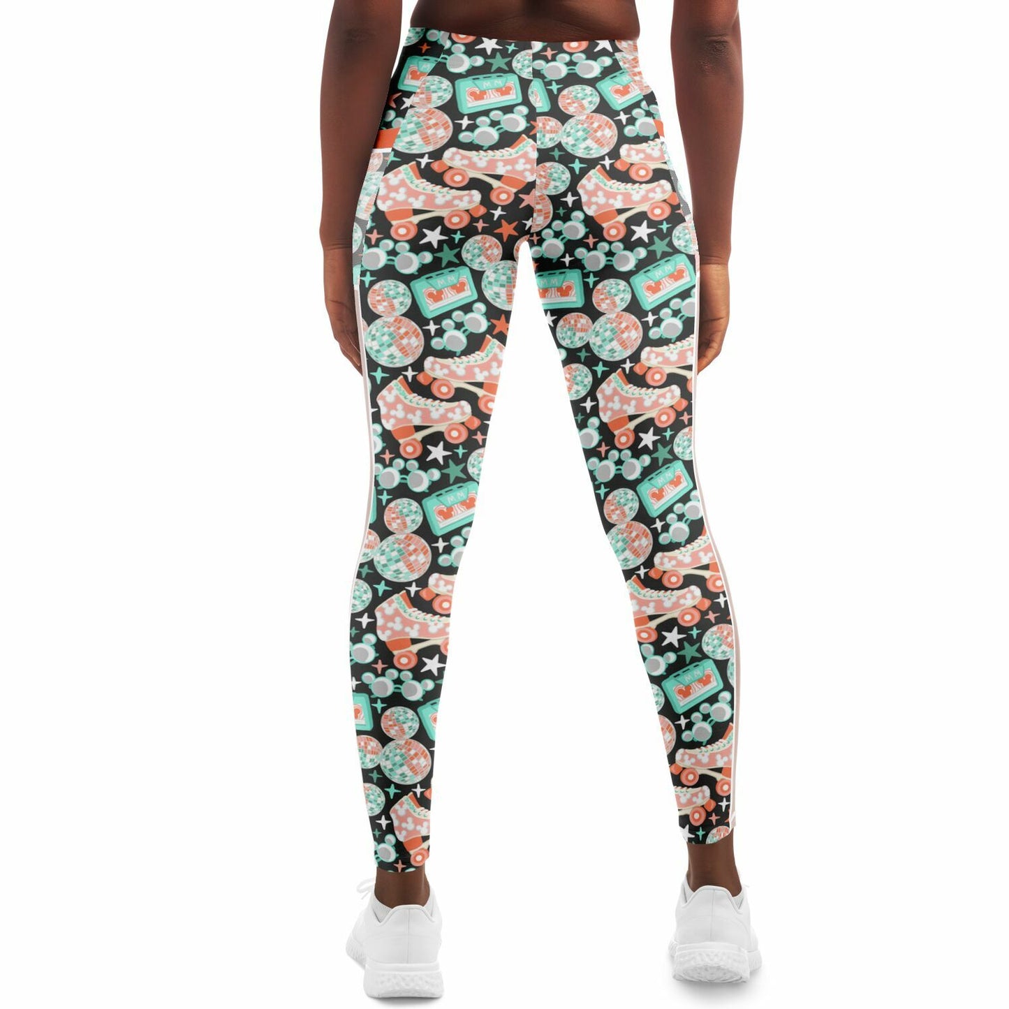 Disco Collection Dark Mesh Pocket Leggings