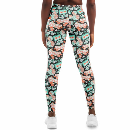 Disco Collection Dark Mesh Pocket Leggings