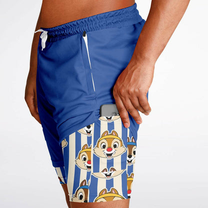 Men's Chipmunk Double Layer Pocket Shorts