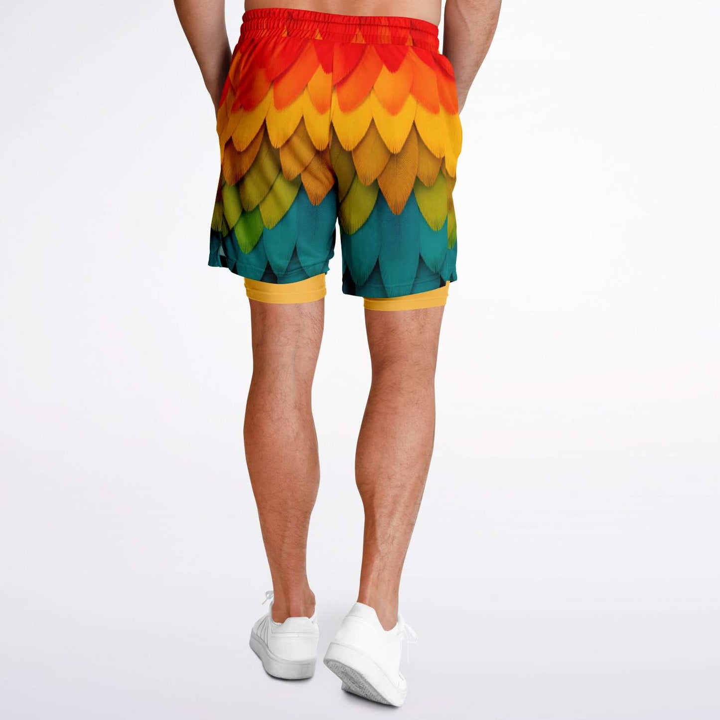 Crazy Bird Men's Double Layer Pocket Shorts