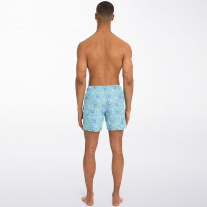 Carousel Collection Blue Men's Swim Trunks