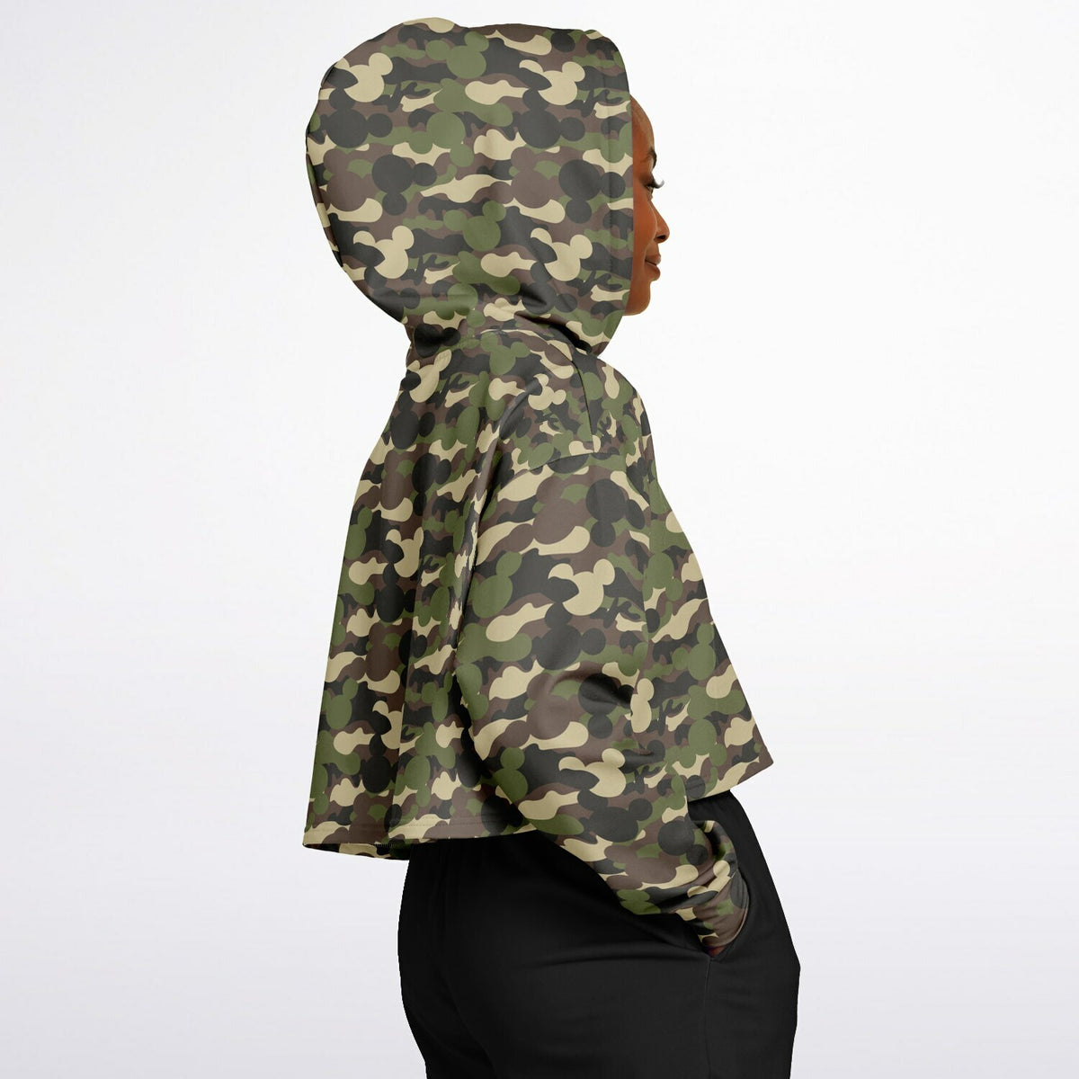 Camo Collection Cropped Hoodie