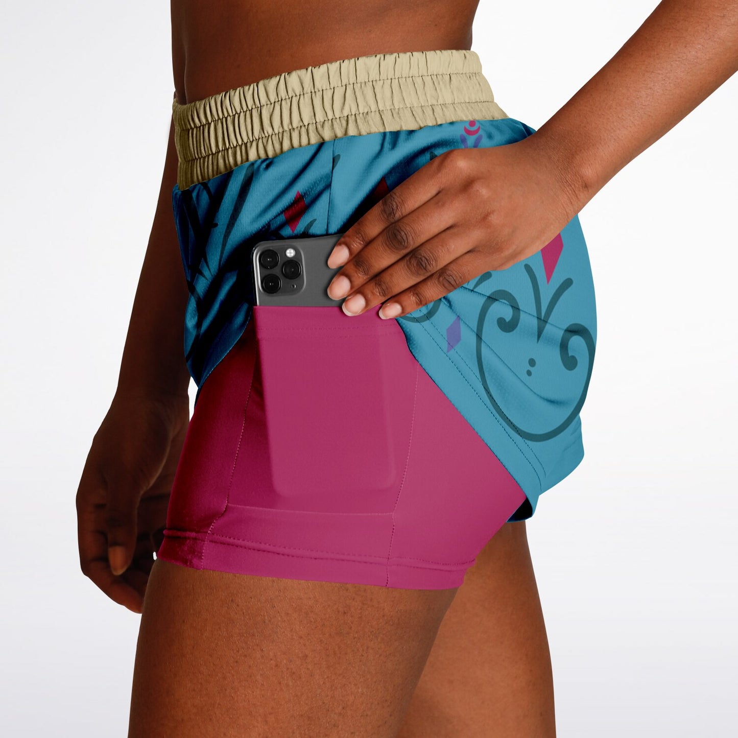 Ice Queen Coronation Double Layer Pocket Shorts