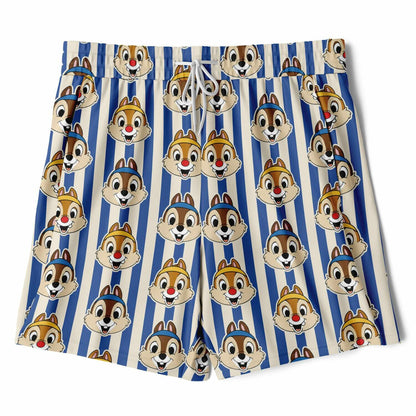 Running Chipmunk Men's Double Layer Pocket Shorts