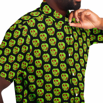 Evil Apple Short Sleeve Button Down Shirt