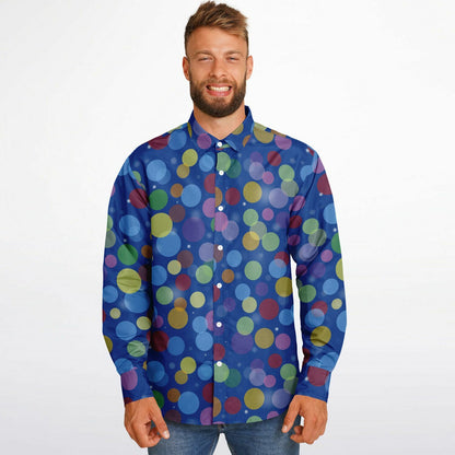 Core Memory Orbs Long Sleeve Button Down Shirt