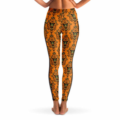 Haunted Mansion Halloween Mesh Pocket Legging