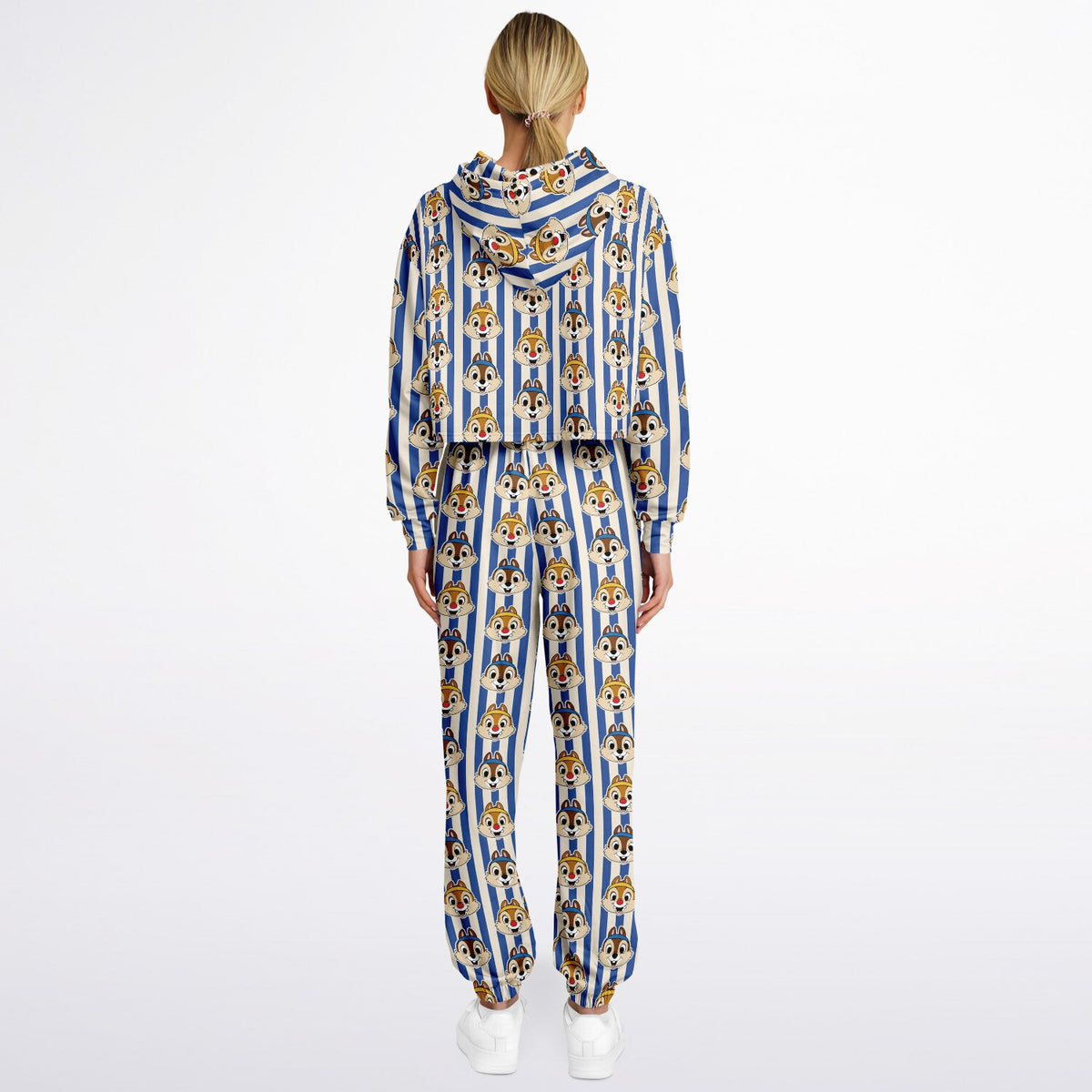 Running Chipmunks Crop Hoodie & Sweatpants