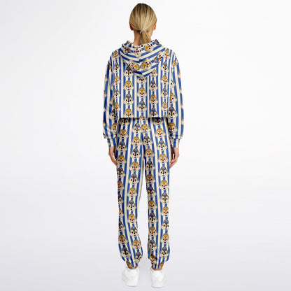 Running Chipmunks Crop Hoodie & Sweatpants