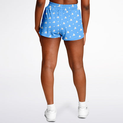 Toy Collection Cloud Wallpaper Double Layer Pocket Shorts