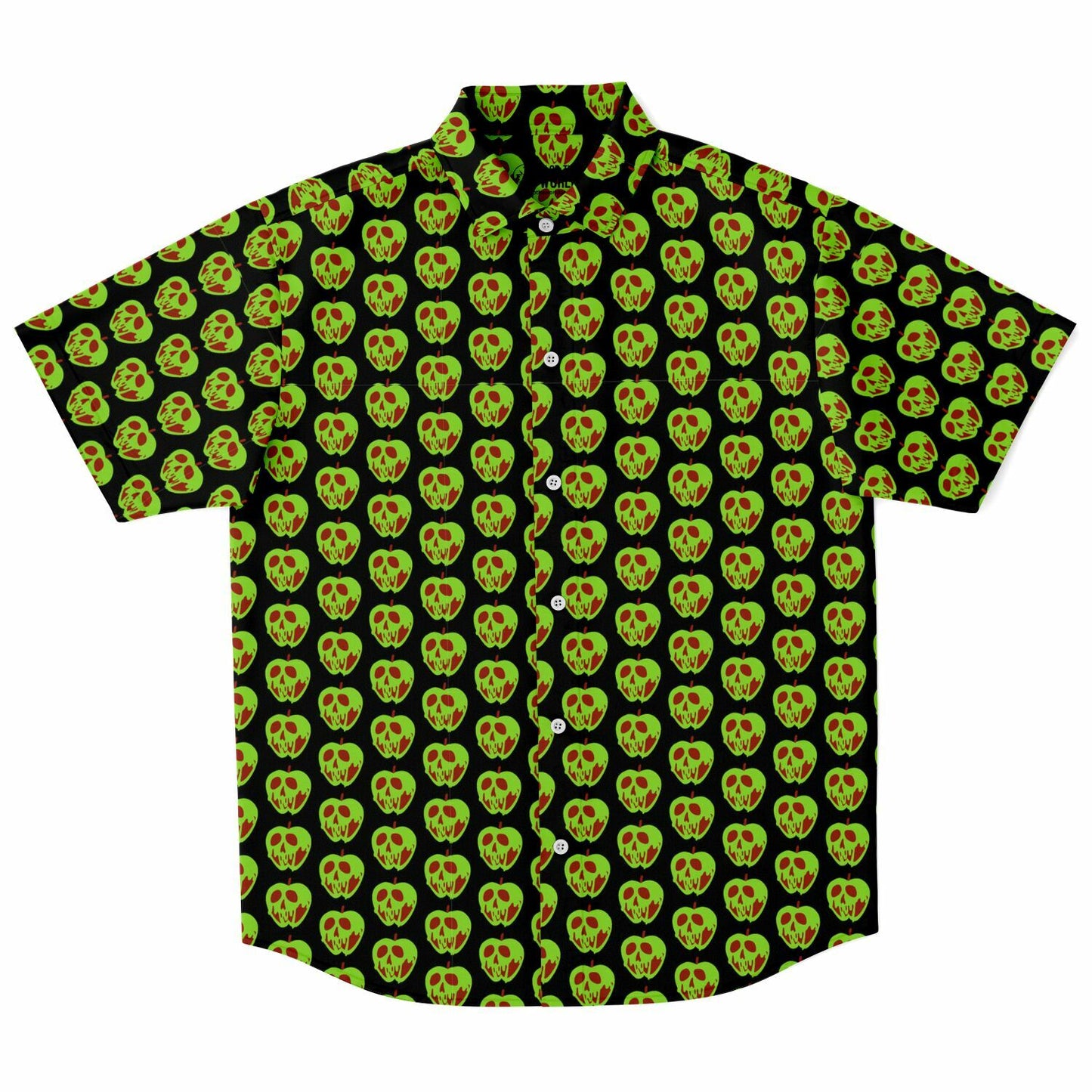 Evil Apple Short Sleeve Button Down Shirt