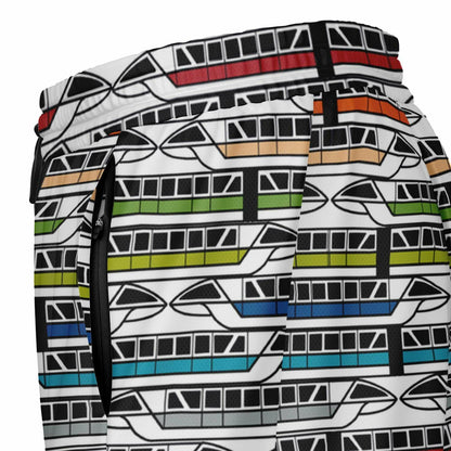 Monorail Collection Men's Double Layer Pocket Shorts