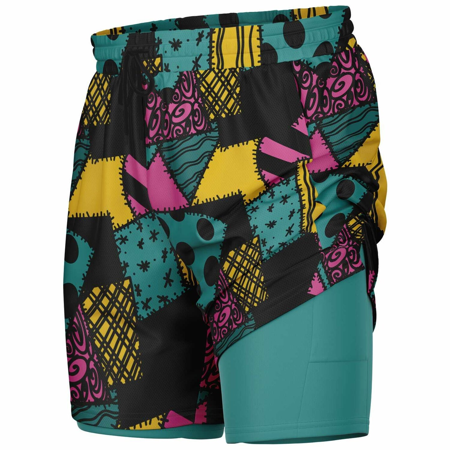 Nightmare Collection Sally Men's Double Layer Pocket Shorts