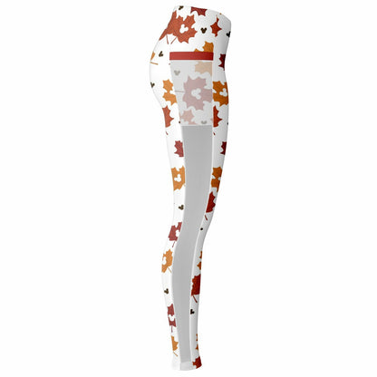 Leaf Collection Light Mesh Pocket Leggings