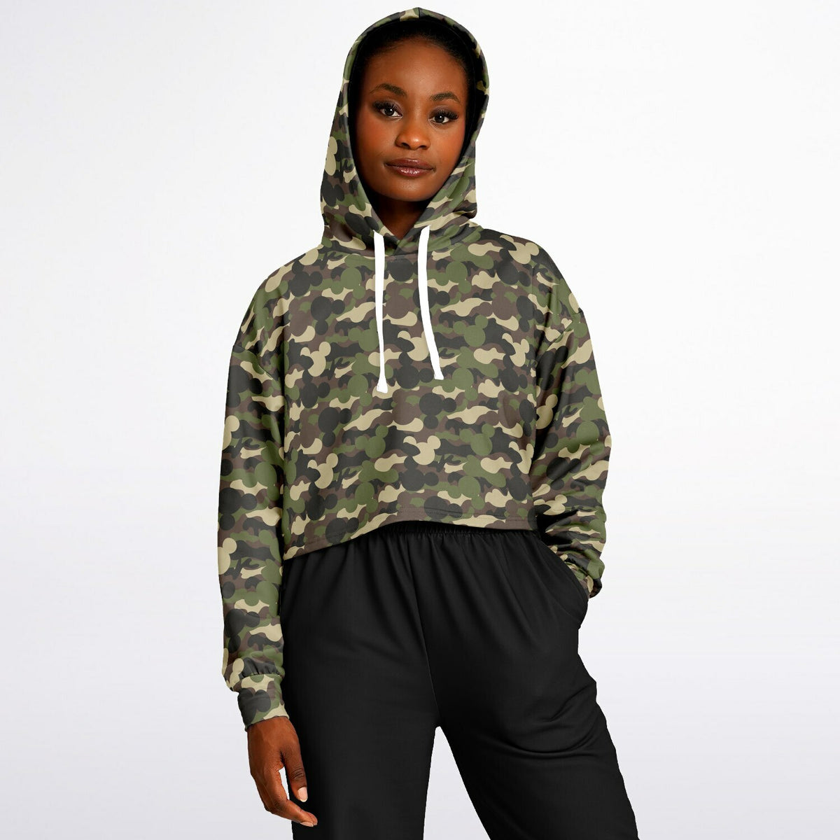 Camo Collection Cropped Hoodie